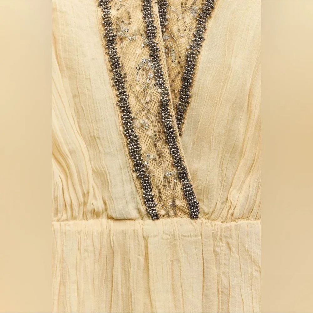 ZARA EMBROIDERED BEADED DRESS ZW COLLECTION NWT - Picture 15 of 16